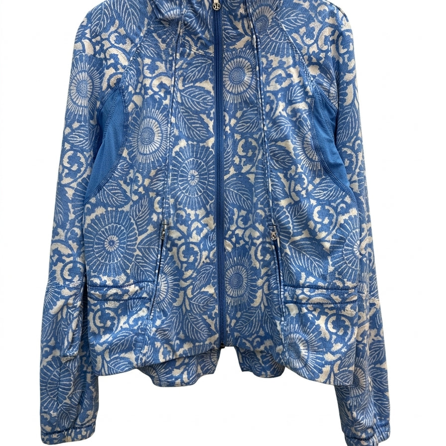 Lululemon · Jacket · M/L · WhiteBlue floral Print