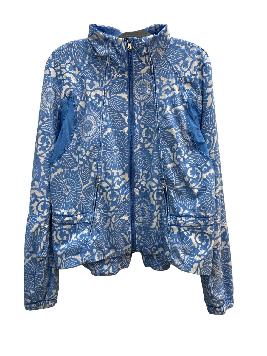 Lululemon · Jacket · M/L · WhiteBlue floral Print