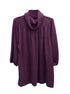 Kensie · Tunic cowl drape 3/4 sleeve · Large · Plum