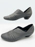 JosefSeibel · Tina Ruched Leather Slip On Shoe · 9.5 · Gray