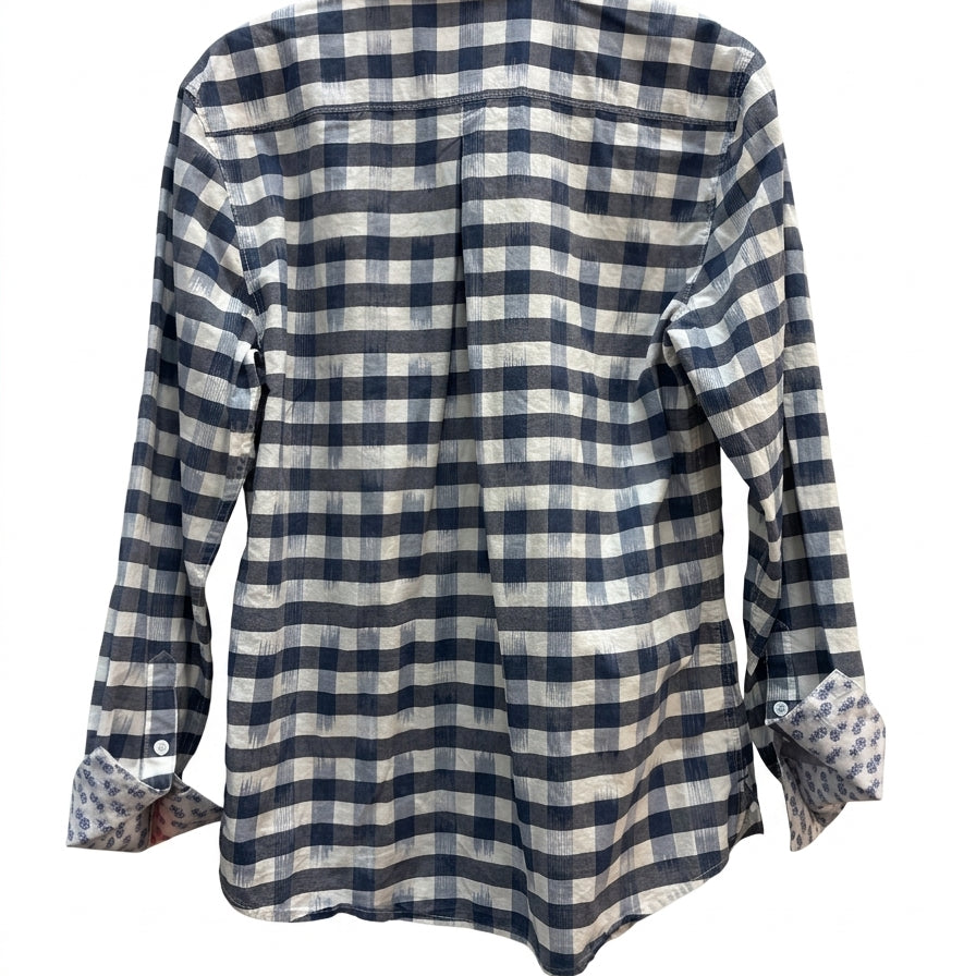 Tommy Bahama · LongSleeve Shirt · Medium · Navy/White