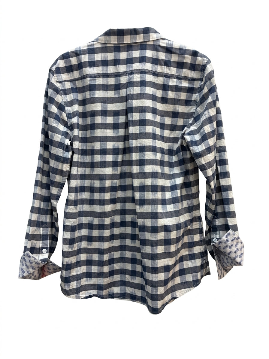 Tommy Bahama · LongSleeve Shirt · Medium · Navy/White