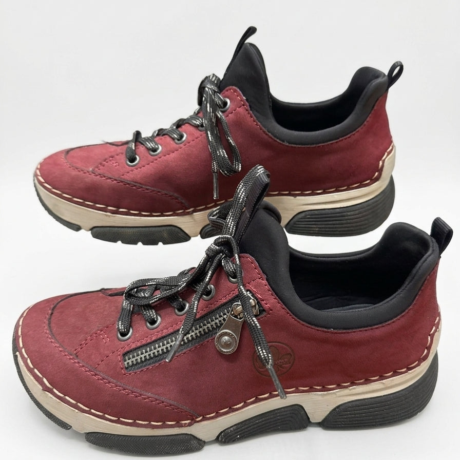 Rieker · Angela slip-on sneakers · 6.5 · Maroon