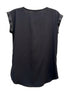 Express · Cap Sleeve Top with Zipper Detail · Small · Black