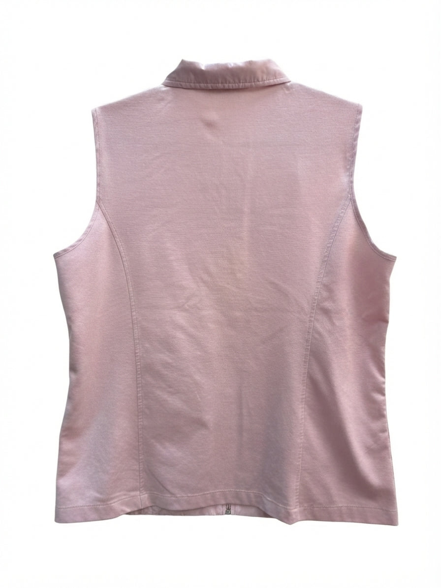 Alia · Quilted Vest · Large · LightPink