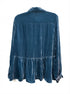 Anthropologie · Peplum top · Large · Navy