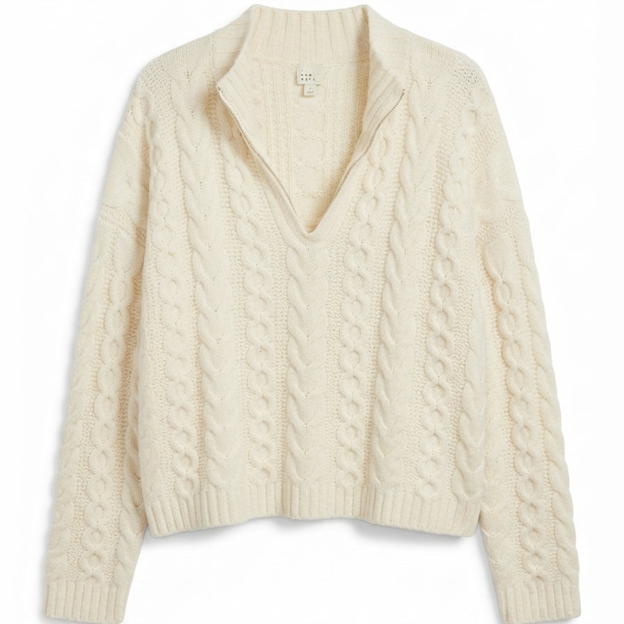 A New Day · Cable Knit · Large · Natural