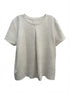 Hilary Radley · Short Sleeve Top · Large · Cream