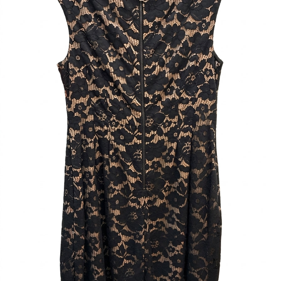 Vince Camuto · Lace Dress · 12 · BlackNude