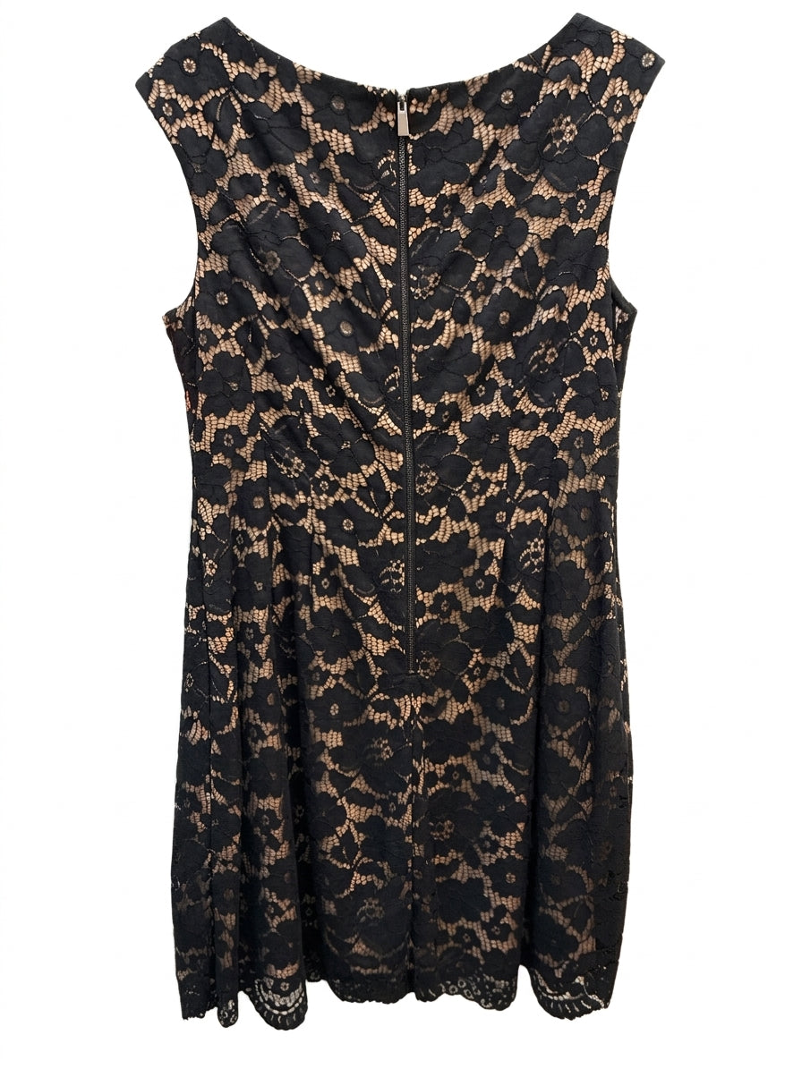 Vince Camuto · Lace Dress · 12 · BlackNude
