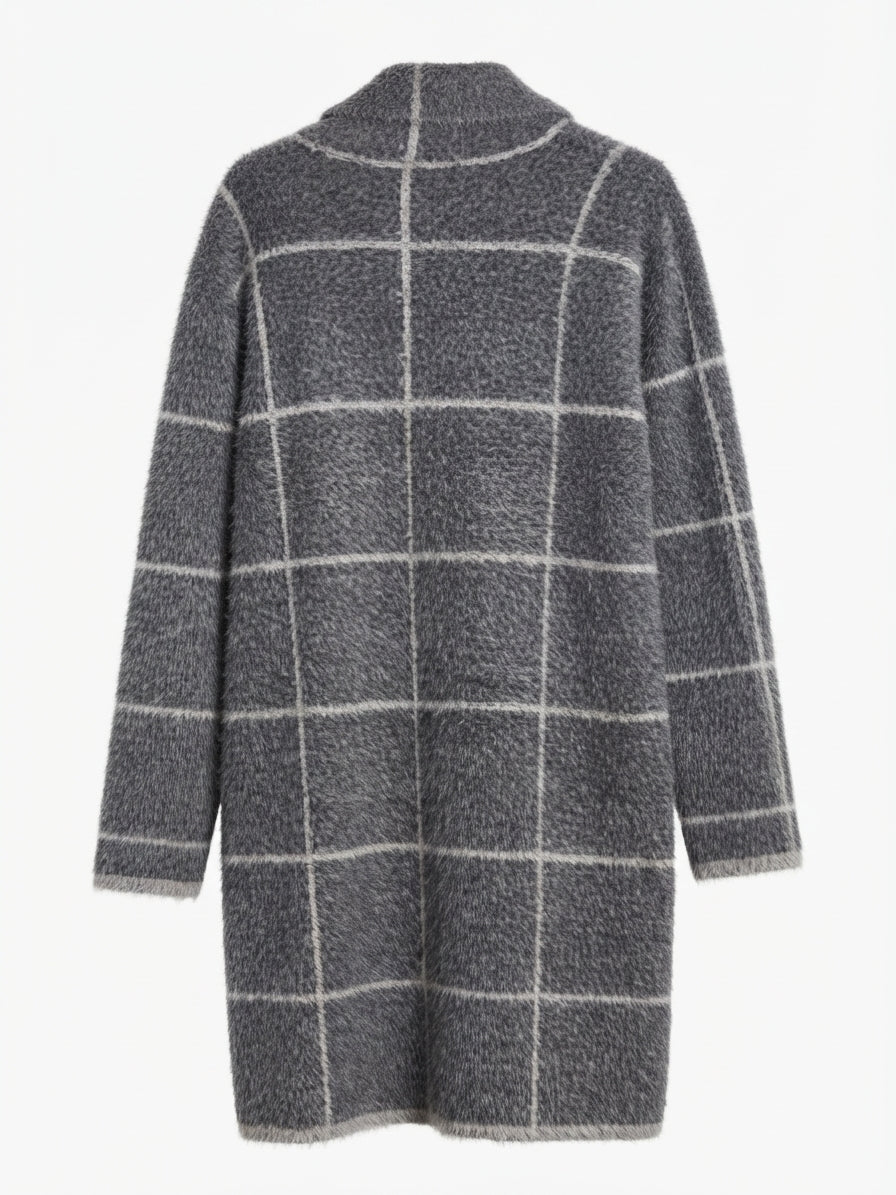 Cyrus · Window Pane Design w/ Pockets · Large · Grays