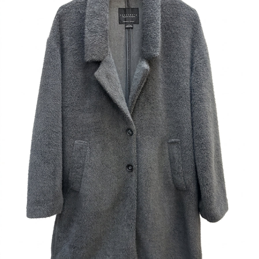 Sanctuary · Fuzzy Long Jacket · Small · Gray