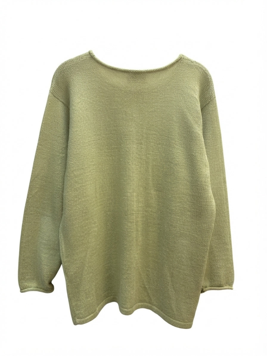 Lanalpa · Alpaca Sweater · S/M · Celery