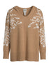 Rain&Rose · Hooded Embroidered Floral Detail · Large · MochaWhite