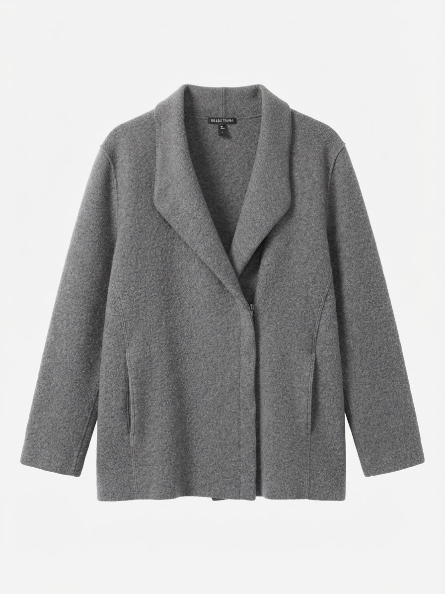 Eileen Fisher · Open drape Cardigan · Large · Gray
