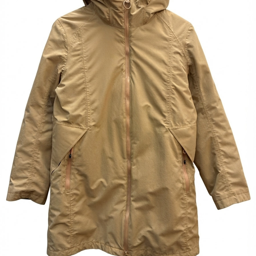 LandsEnd · 3 In 1 Jacket · Medium Petite · TanCopper