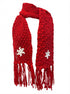 Charming Charlie · Scarf with Fringe · One Size · Red/White