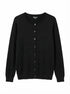 NicoleMiller · Button Up Cardigan · 1X · BlackSilver