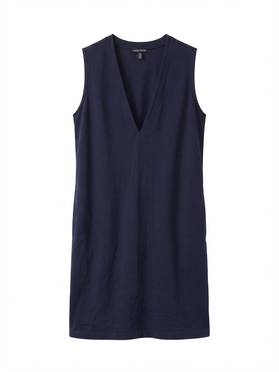 Eileen Fisher · Sleeveless V-Neck, Has pockets · XXS · Navy