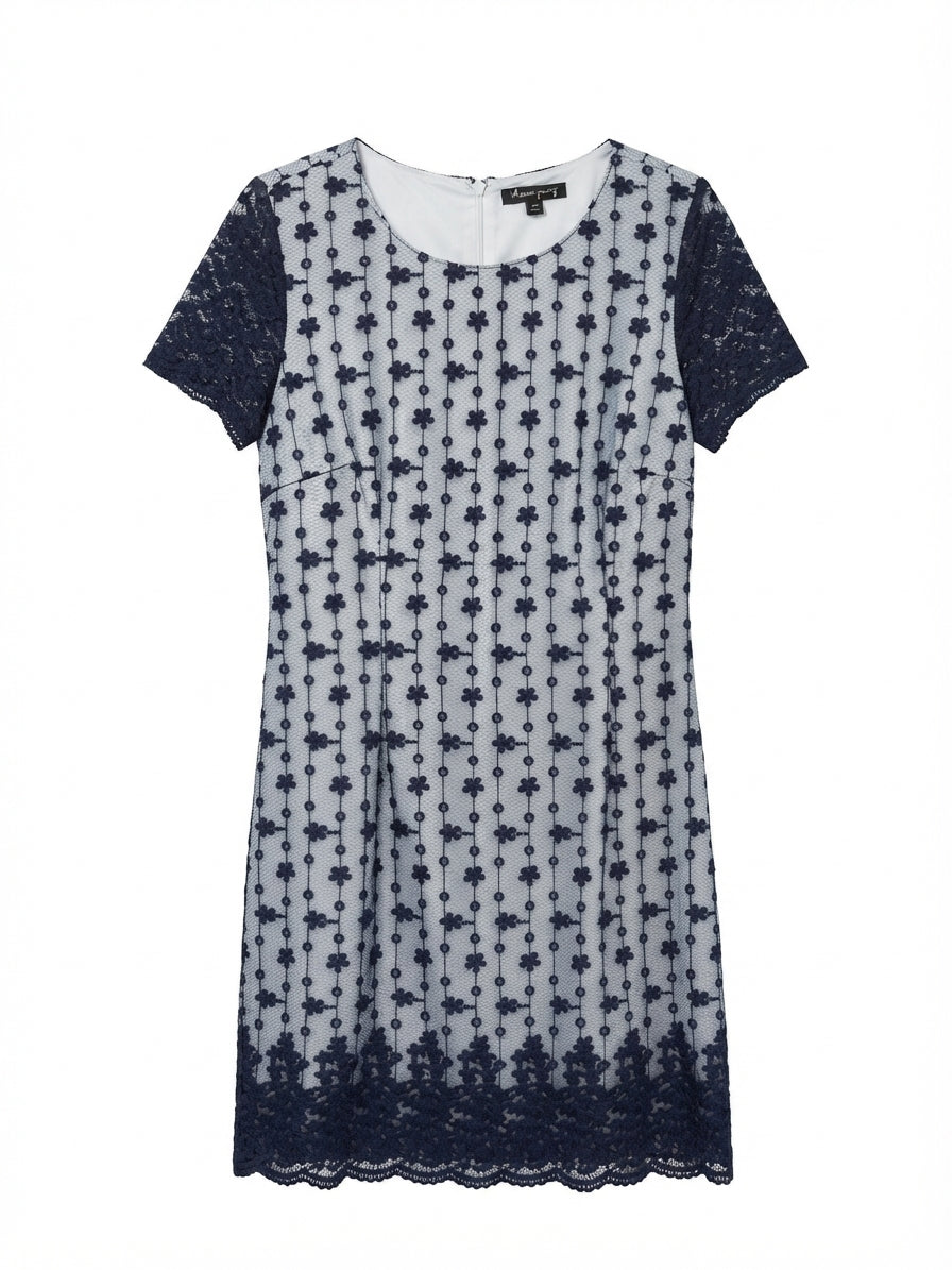Sharagano · Dress · 14 · NavyBlue
