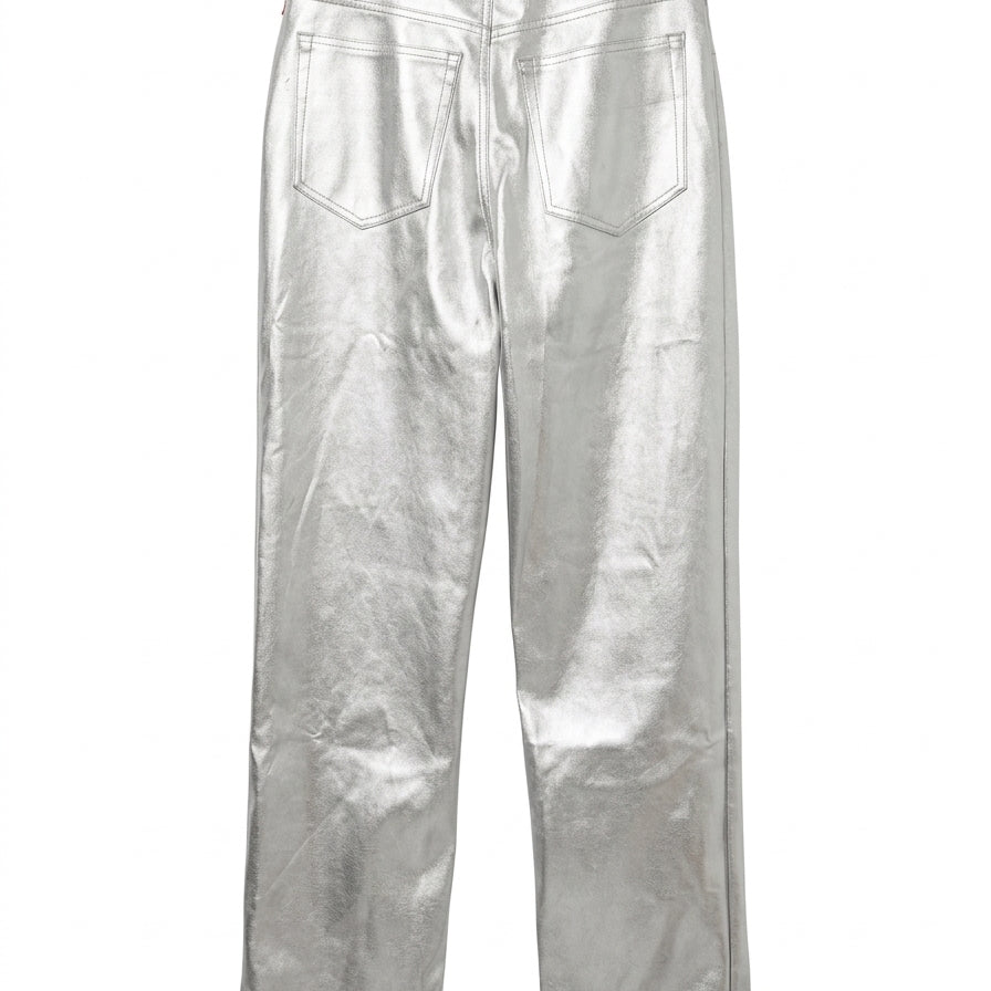 Abercrombie · 90's relaxed high rise · 6 · Silver