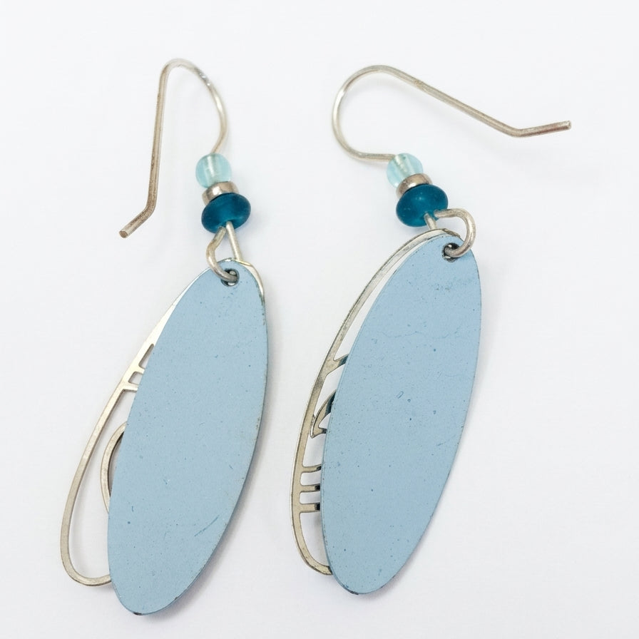 Adajio · Water/Wave Earring · BlueSilver