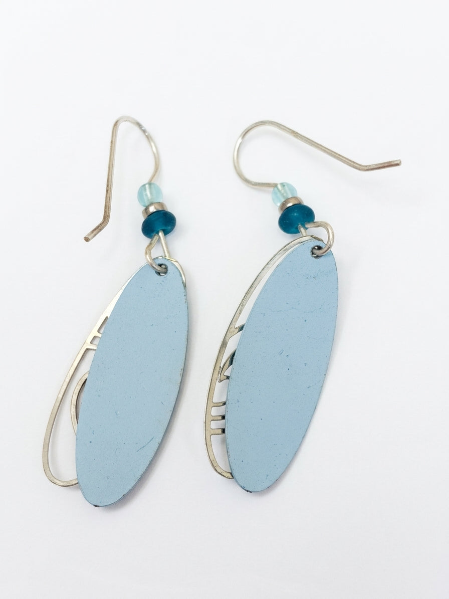 Adajio · Water/Wave Earring · BlueSilver