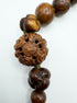 Vintage 1930's Wood Bead Necklace · Jewelry · 22" · Brown