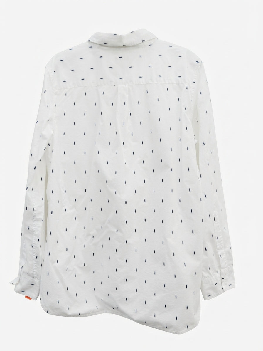 Garnet Hill · Shirt · 8 · WhiteNavy