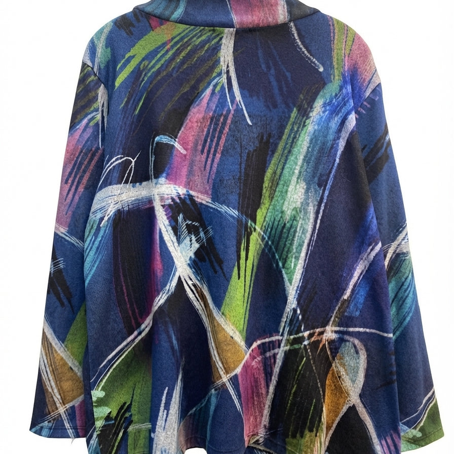 Jess&Jane · Brush Stroke Pattern · XLarge · NavyMulti