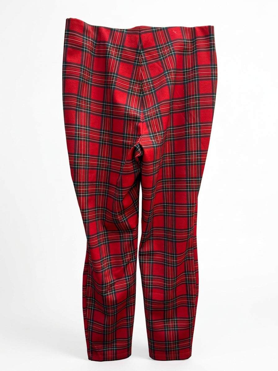 NanetteLepore · ComfortWaistCapris · Large · RedMulti