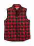 Coldwater Creek · Quilted Vest · Small · RedBlack