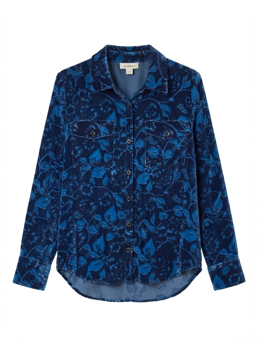 Sundance · Shirt · Navy Blue Floral