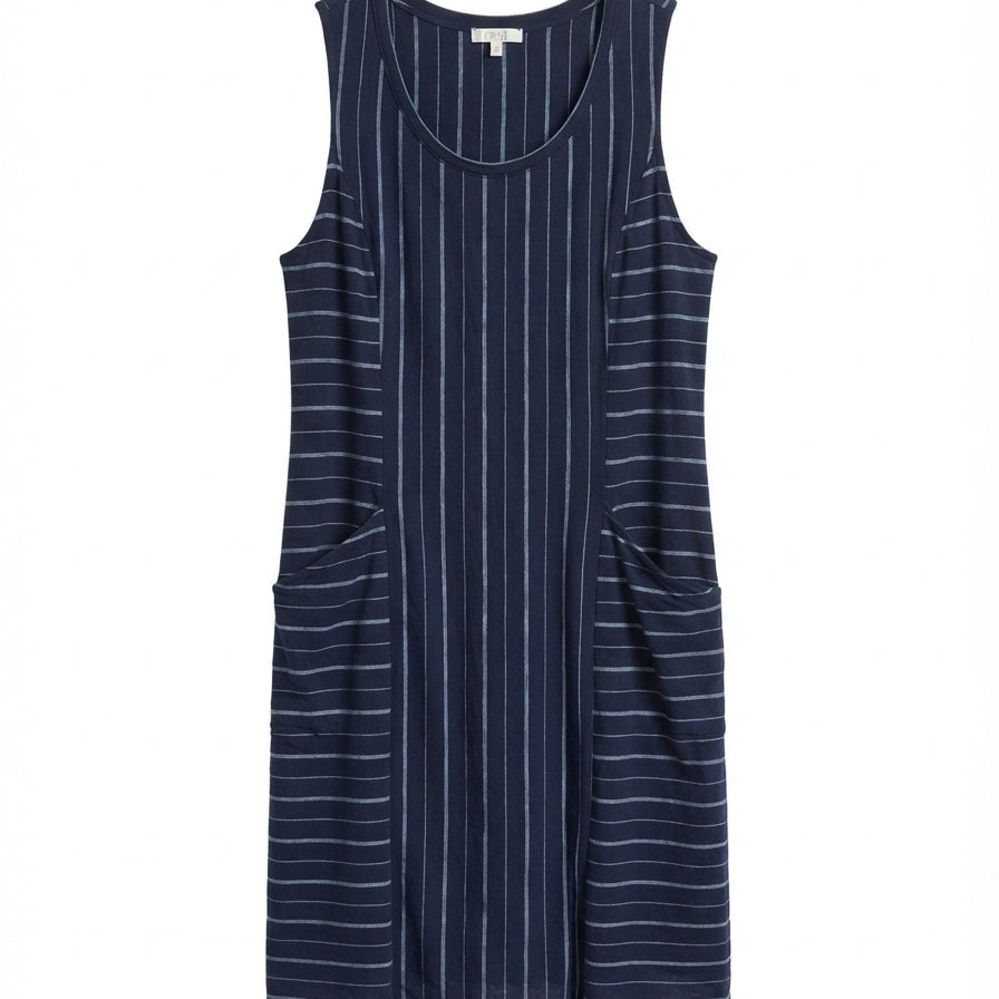 Habitat · Sleeveless Dress · Large · NavyWhite