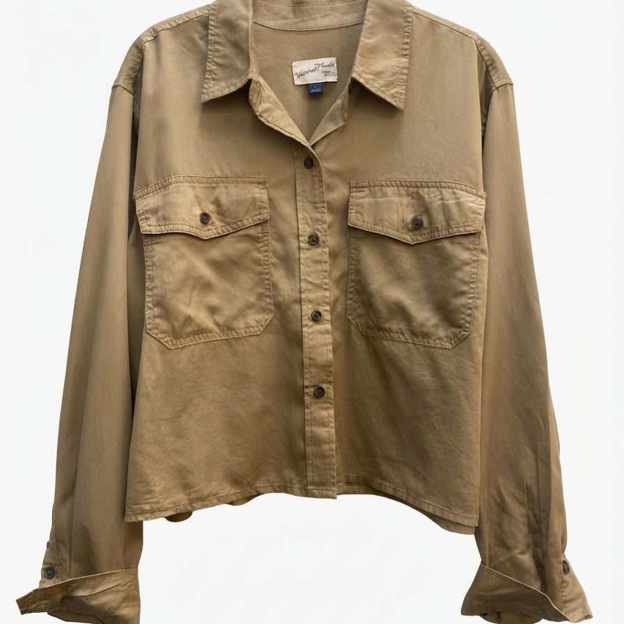 Universal Thread · Shacket · Large · Tan