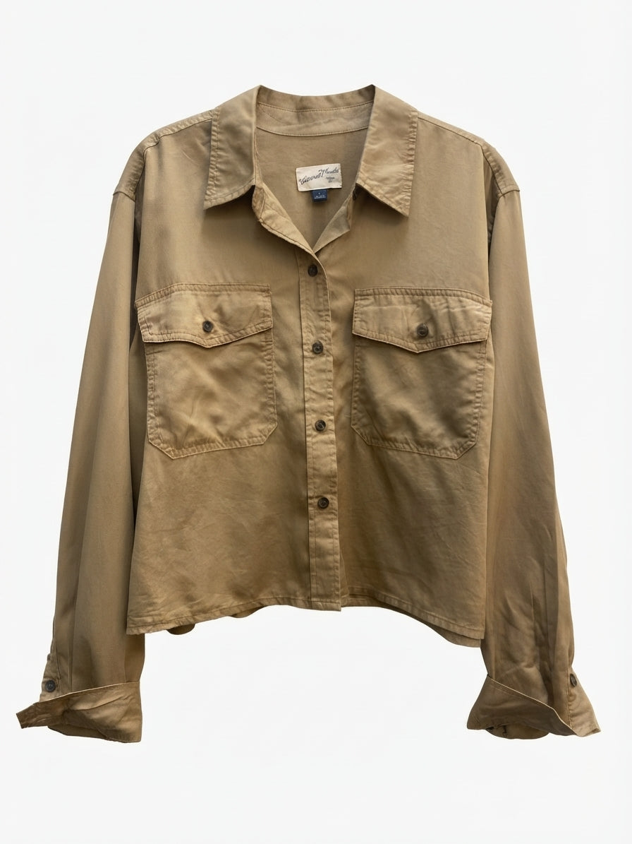 Universal Thread · Shacket · Large · Tan