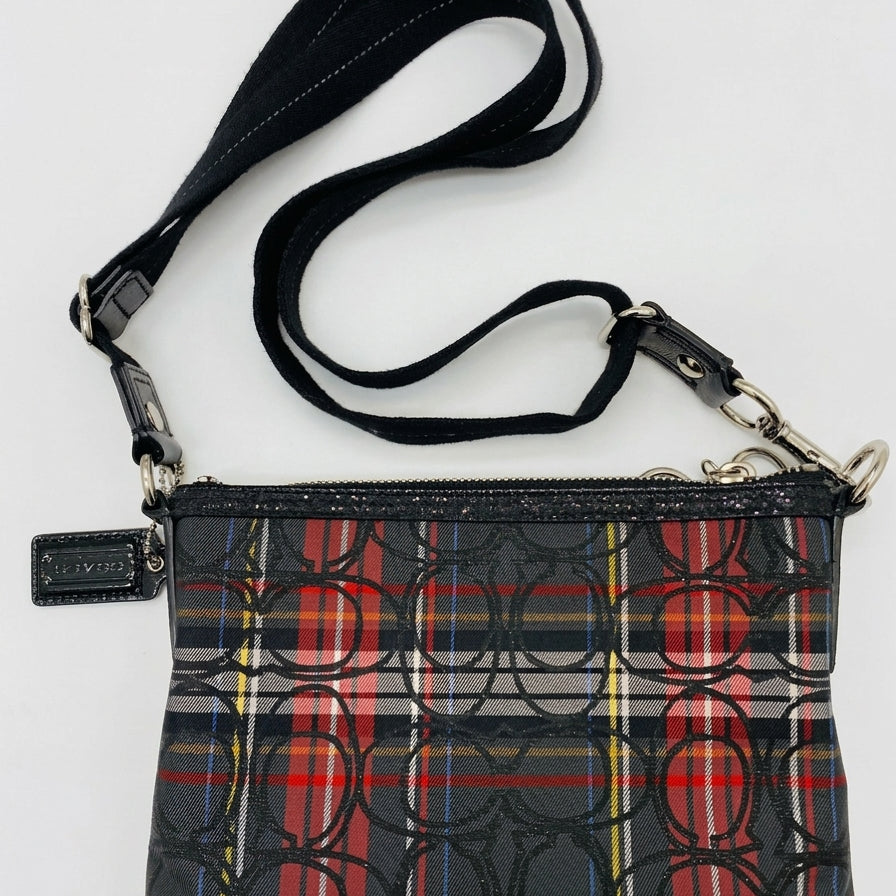 COACH · Vintage Poppy Tartan Plaid Crossbody · Crossbody · Black Multi