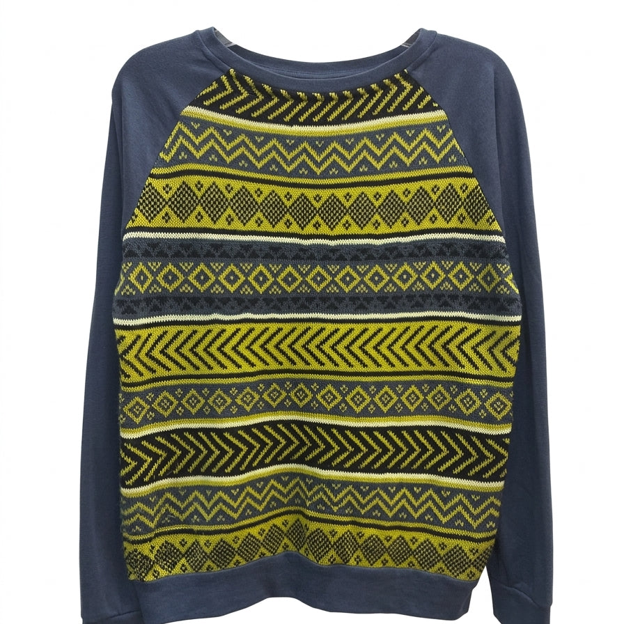 KK Krochet Kids · Knit Top · Large · SteelBlue