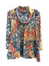 Ali Miles · Textured Circles Tunic · Small · Beige Multi