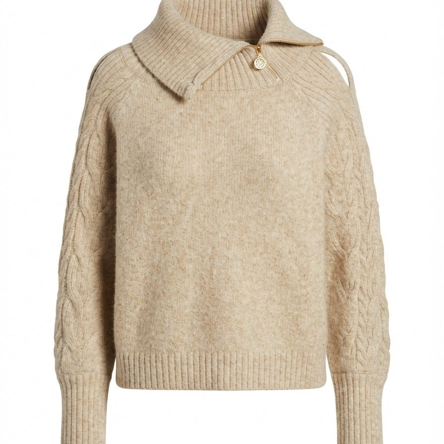 WHBM · Cowlneck · Medium · Cream