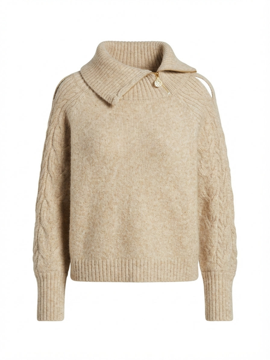 WHBM · Cowlneck · Medium · Cream