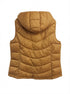 Charter Club · Hooded Zip Vest · 1X · Caramel