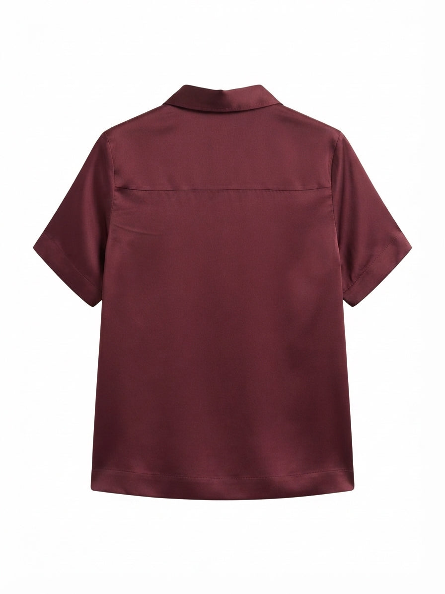 Quince · Shirt · XSmall · Burgundy