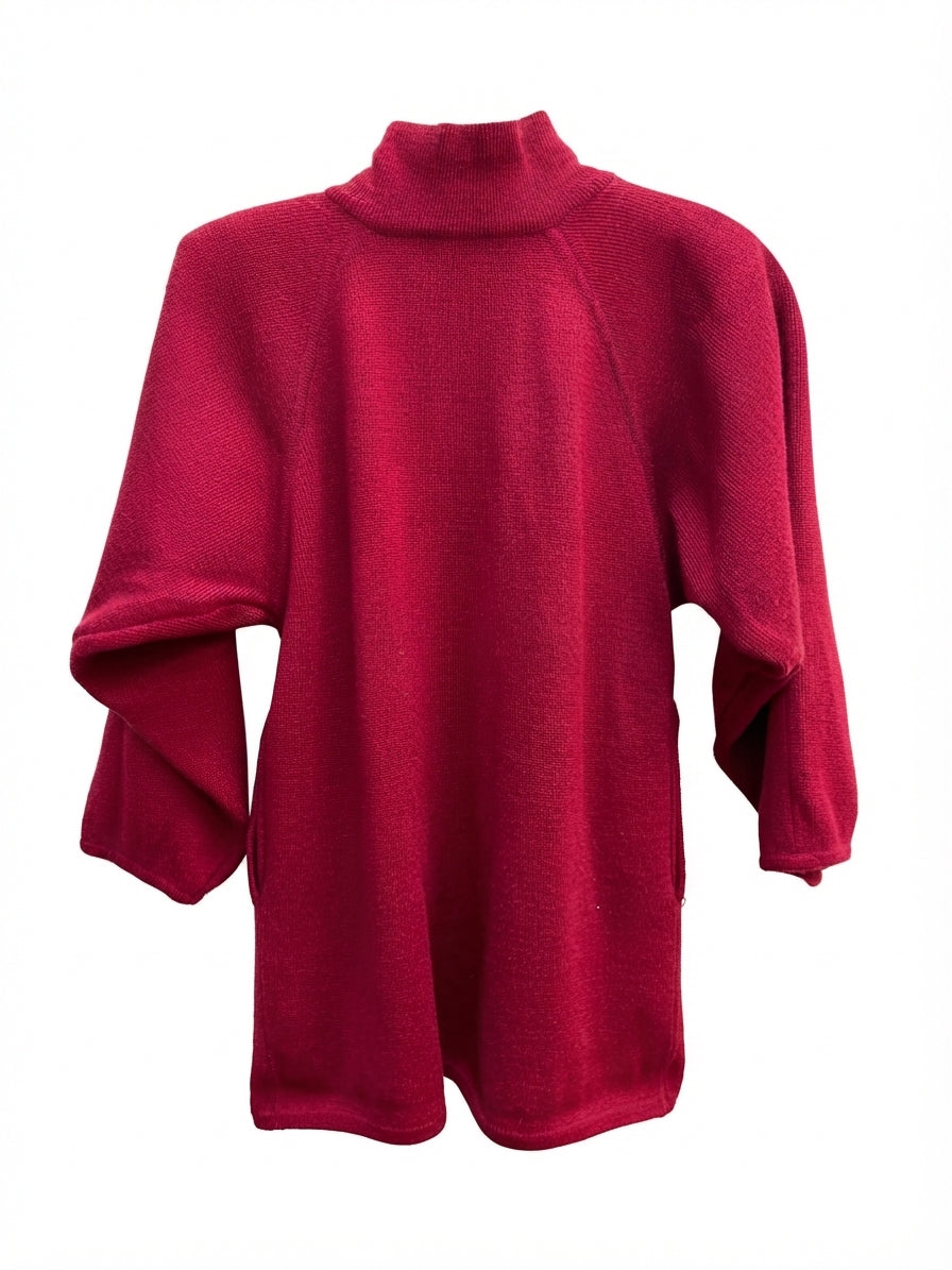 Le Roy · One Button Fashion Cardigan · Small · Red