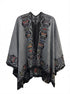 Alpaca Ruana · Ruana Alpaca 111 · One Size · GrayBlk