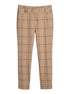 Amanda&Chelsea · Straight Leg Window Pane Pants · 4 · TanBlack
