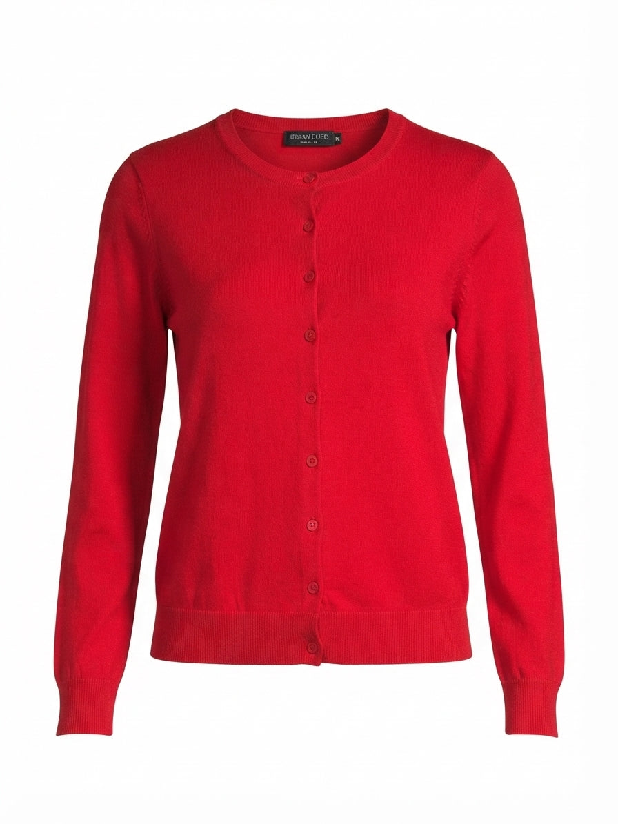 Urban Coco · Button Up Cardigan · Medium · Red