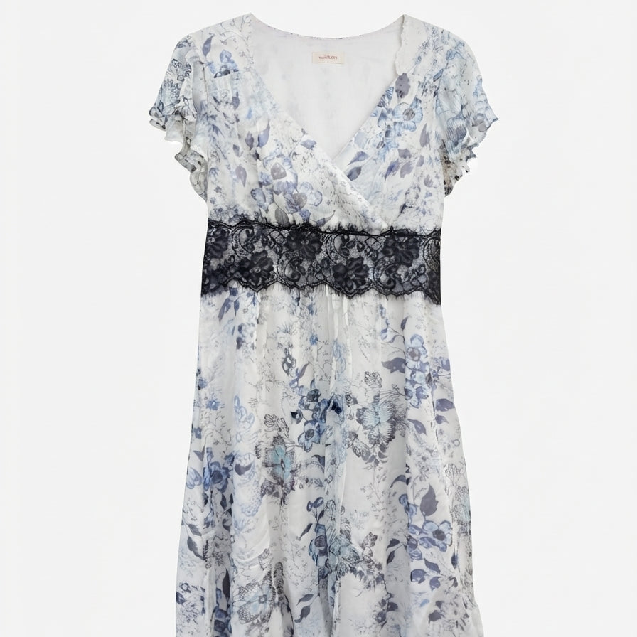 Sundance · Flutter Sleeve · 8 · CreamFloral