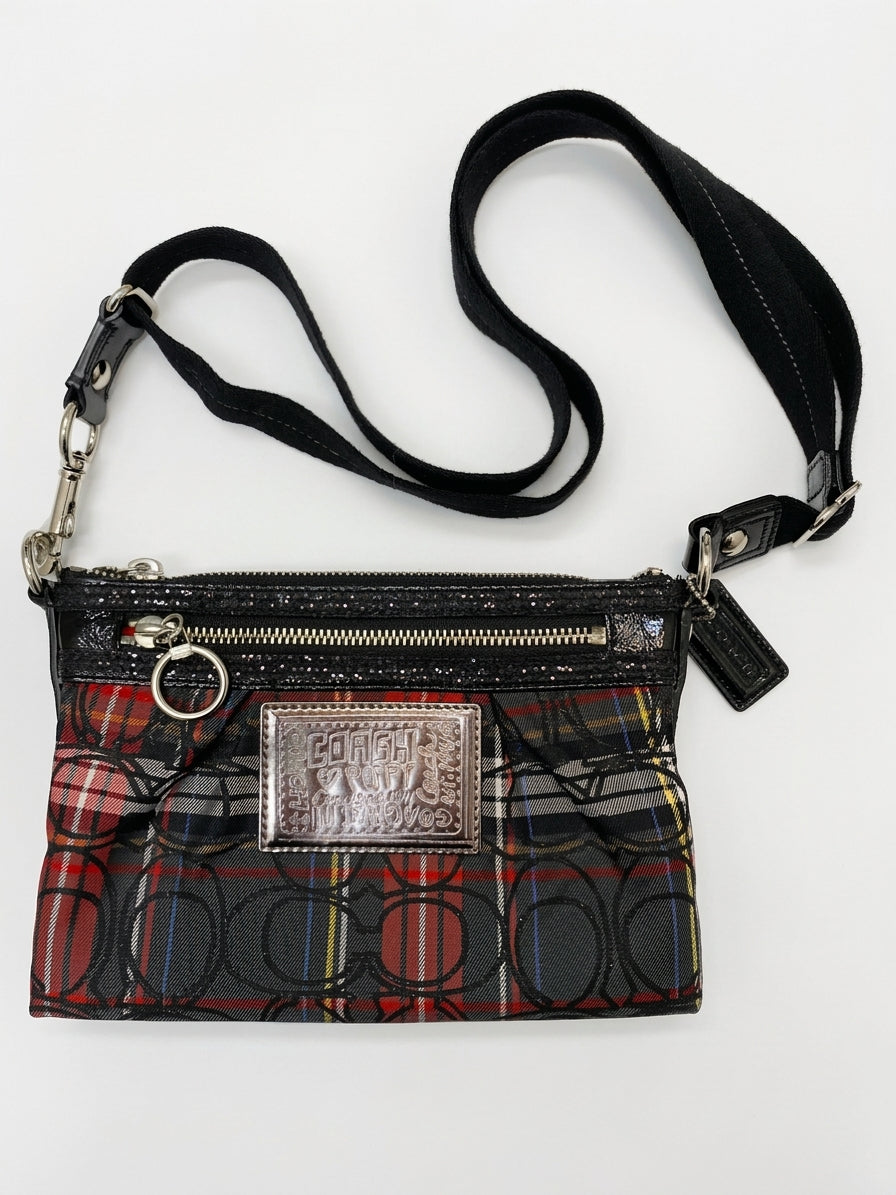 COACH · Vintage Poppy Tartan Plaid Crossbody · Crossbody · Black Multi