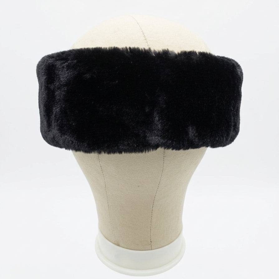 Faux Fur Headband · Hat · Adjust · Black